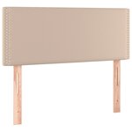 vidaXL Tête de lit à LED Cappuccino 90x5x78/88 cm Similicuir