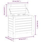 vidaXL Repose-pied de jardin 62x31 5x52 cm bois de pin imprégné