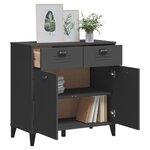 vidaXL Buffet VIKEN gris anthracite 80x40x80 cm bois d'ingénierie