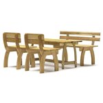 vidaXL Ensemble à manger de jardin 4 Pièces Bois de pin imprégné