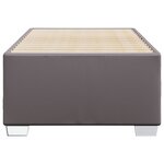 vidaXL Cadre de lit Gris 90x200 cm Similicuir