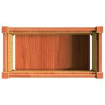 vidaXL Jardinières 2 Pièces cire marron bois de pin massif