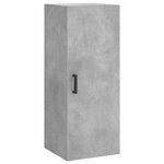 vidaXL Buffet haut Gris béton 34 5x34x180 cm Bois d'ingénierie