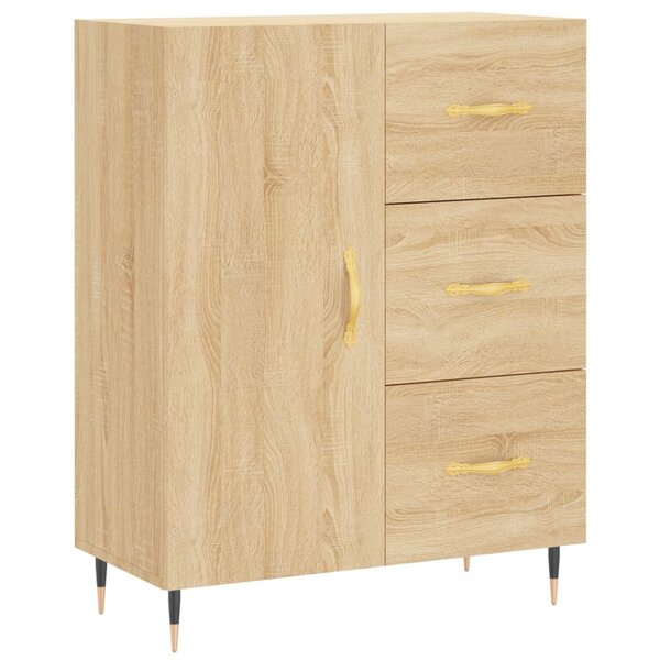 vidaXL Buffet chêne sonoma 69 5x34x90 cm bois d'ingénierie