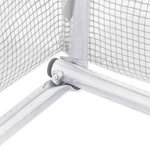 vidaXL Serre avec cadre en acier blanc 48 m² 16x3x2 m