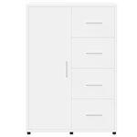 vidaXL Buffet blanc 60x31x84 cm bois d'ingénierie