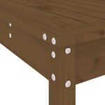 vidaXL Ensemble de bar de jardin 7 Pièces marron miel bois de pin massif