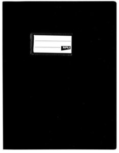 Lot De 10 X Protege Cahier Pvc 19/100 17X22 Noir