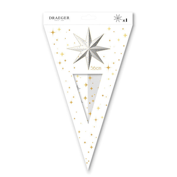 Etoile Réveillon Décorative En Papier - 56cm Ouverte - Spécial Réveillon - Draeger paris