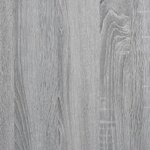 vidaXL Cadre de lit sonoma gris 120x200 cm bois d'ingénierie et métal