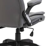 Chaise fauteuil siège de bureau informatique étude anthracite similicuir anthracite 02_0023982