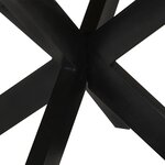 vidaXL Table à dîner Ø150x76 cm bois de manguier massif brut