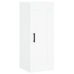 vidaXL Buffet haut Blanc 34 5x34x180 cm Bois d'ingénierie