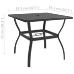 vidaXL Ensemble de salle à manger de jardin 3 Pièces Textilène et acier