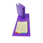 Classeur Pour Fiches Bristol 125x200 2 Anneaux 25mm Polypropylène Crystal Colours - Couleurs Assorties - X 10 - Exacompta