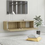 vidaXL Meuble TV Chêne sonoma 120x30x30 cm Bois d’ingénierie