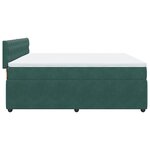 vidaXL Sommier à lattes de lit et matelas Vert foncé 180x200cm Velours