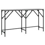 vidaXL Table console sonoma gris 140x29x75 cm bois d'ingénierie
