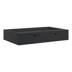 vidaXL Vasque 60x38x11 cm fonte minérale/marbre noir mat