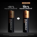 Duracell - NOUVEAU Piles alcalines AA Plus, 1.5 V LR6 MN1500, paquet de 24