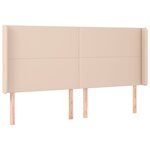vidaXL Sommier à lattes de lit matelas LED Cappuccino 180x200 cm
