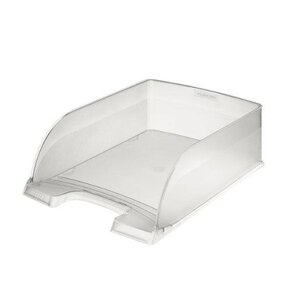 Plus Jumbo Corbeille à courrier Hauteur 103mm Transparent givré LEITZ