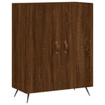 vidaXL Buffet haut Chêne marron 69 5x34x180 cm Bois d'ingénierie