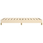 vidaXL Cadre de lit Crème 90 x 200 cm Tissu
