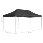 vidaXL Tente de réception pliable Aluminium 6 x 3 m Anthracite