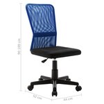 Chaise fauteuil siège de bureau informatique étude et 44 x 52 x 100 cm tissu en maille bleu 02_0024037