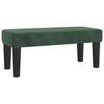 vidaXL Sommier à lattes de lit et matelas Vert foncé 120x200cm Velours