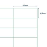 rillprint Étiquettes autocollantes 105x42 4 mm 500 feuilles Blanc