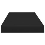 vidaXL Étagères murales flottantes 4 Pièces noir 60x23 5x3 8 cm MDF