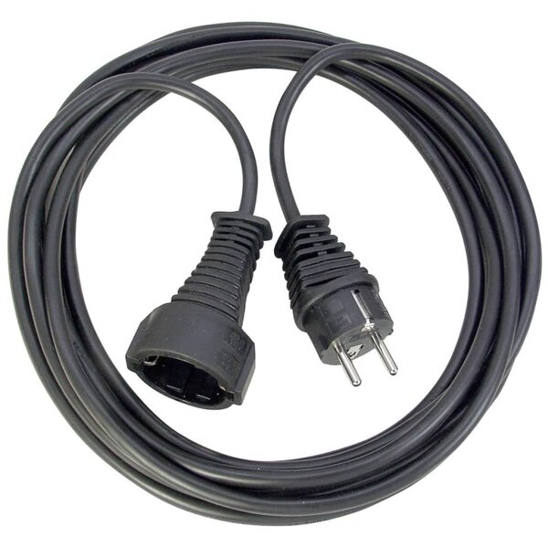 Rallonge électrique 25m noire en plastique h05vv-f 3g1 5 brennenstuhl