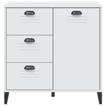 vidaXL Buffet VIKEN blanc 80x40x80 cm bois d'ingénierie