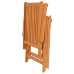 vidaXL Chaises de jardin lot de 6 avec coussins crème Bois teck massif