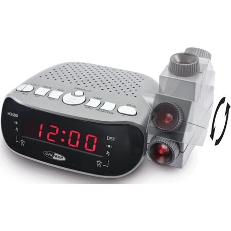 Réveil Numérique avec Projection - Radio-Réveil avec Radio FM - Réveil au  Plafond (HCG201)
