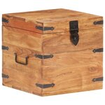 vidaXL Coffre 40x40x40 cm Bois d'acacia solide