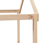 vidaXL Lit superposé avec toit 75x190 cm bois de pin massif