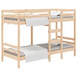 vidaXL Lit superposé 80x200 cm Bois de pin massif