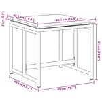 vidaXL Tabourets de jardin avec coussins 4Pièces blanc acier et textilène