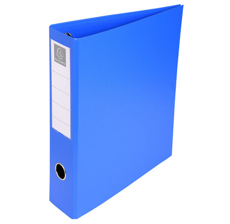 Classeur Rembordé Pvc 4 Anneaux En D De 50mm En 3ème De Couverture - A4 Maxi - Bleu - X 10 - Exacompta