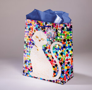 Sac cadeau matou gm l 26 x h 32,5 chat