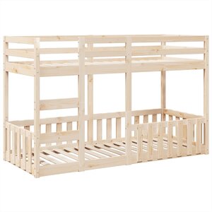 vidaXL Lit superposé 90x190 cm Bois de pin massif