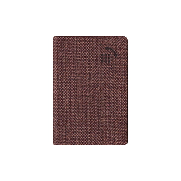 Répertoire / Carnet d'adresses 7.5 x 11 cm - Marron Chiné
