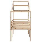vidaXL Lit haut avec toit 90x200 cm bois de pin massif