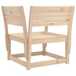 vidaXL Chaises de jardin bois massif de pin