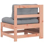 vidaXL Canapé de jardin accoudoir avec coussin bois massif douglas