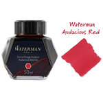 Waterman encre pour stylo plume  couleur rouge audace  flacon 50 ml