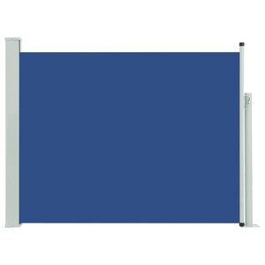 vidaXL Auvent latéral rétractable de patio 140x500 cm Bleu